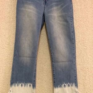 INC Fringe bottom jeans size 8 regular fit